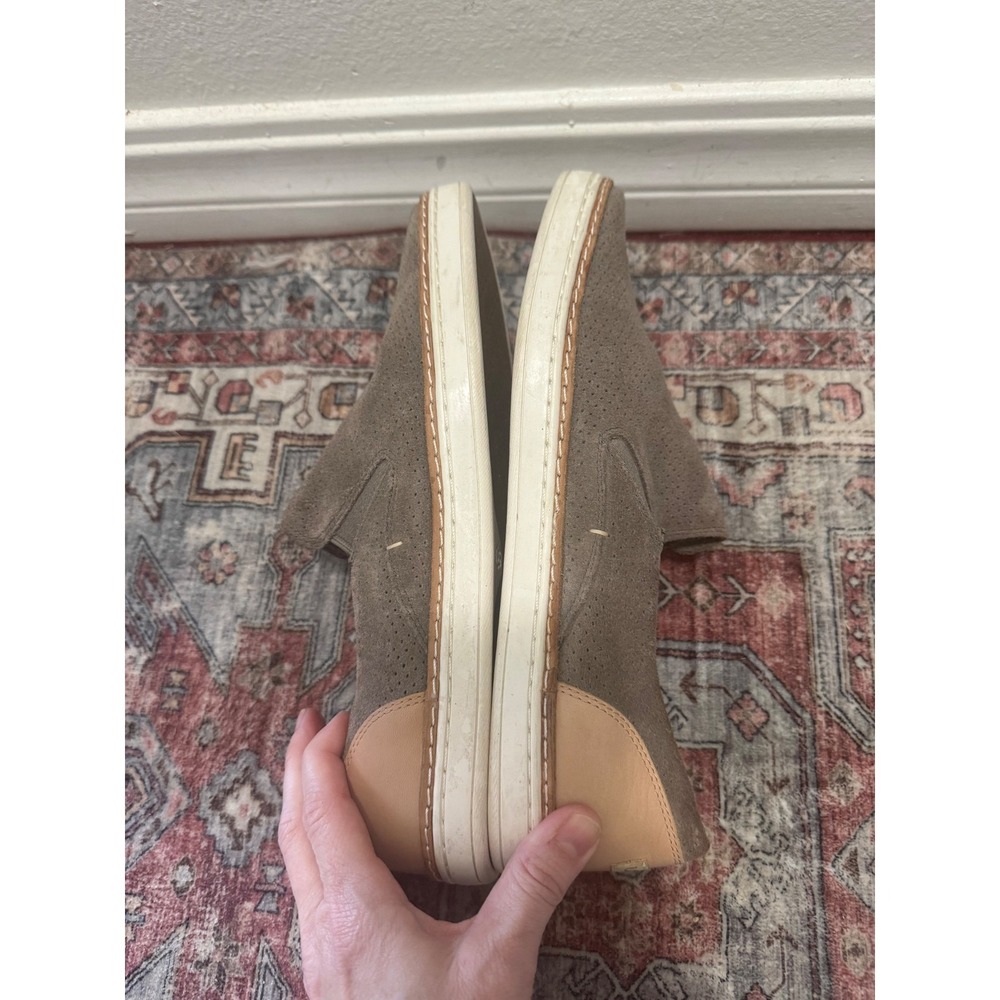 UGG Cas Perforated Suede Slip On Sneakers Taupe Brown Leather 1018375 Mens 10 - Picture 5 of 6